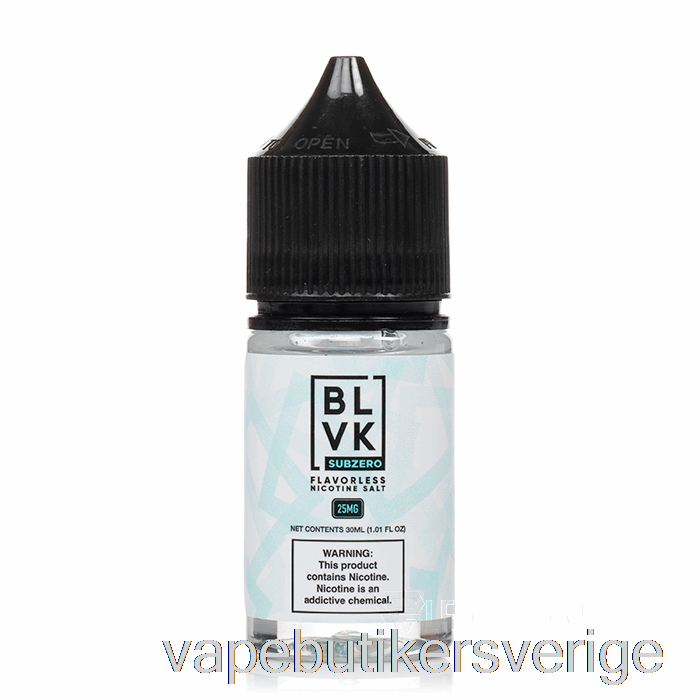 Vape Sverige Sub Zero - Blvk Salter - 30ml 25mg